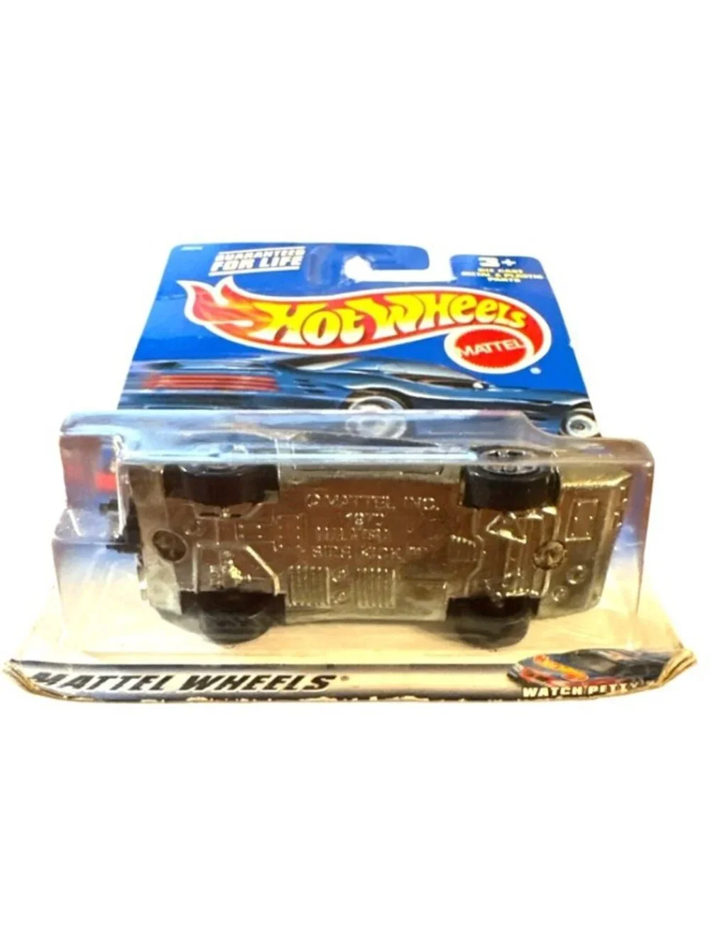 VTG Die Cast Hot Wheels Side Kick Car Collector 219 Gold Black 1999 Mattel